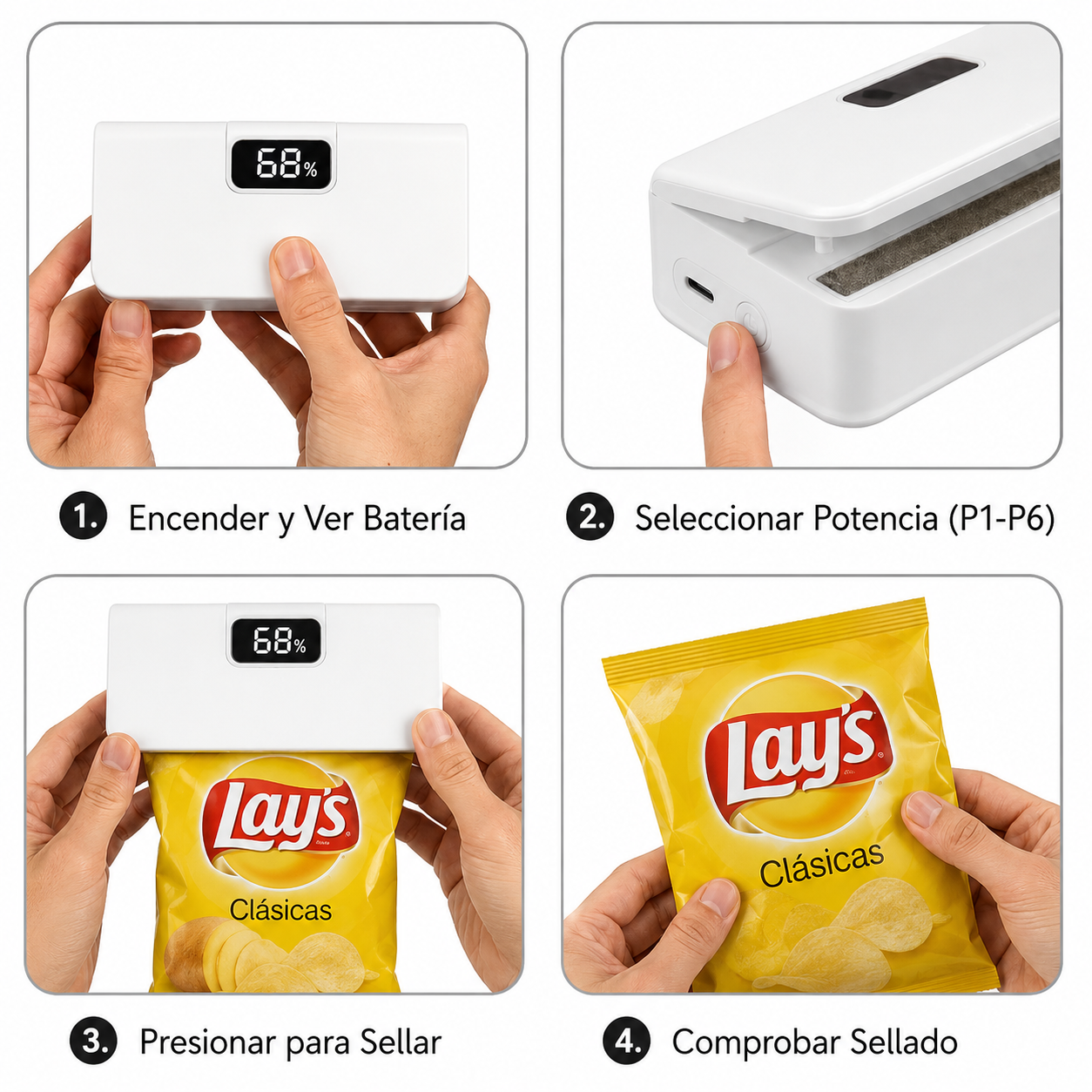 Sellador Magnético De Bolsas de Plástico